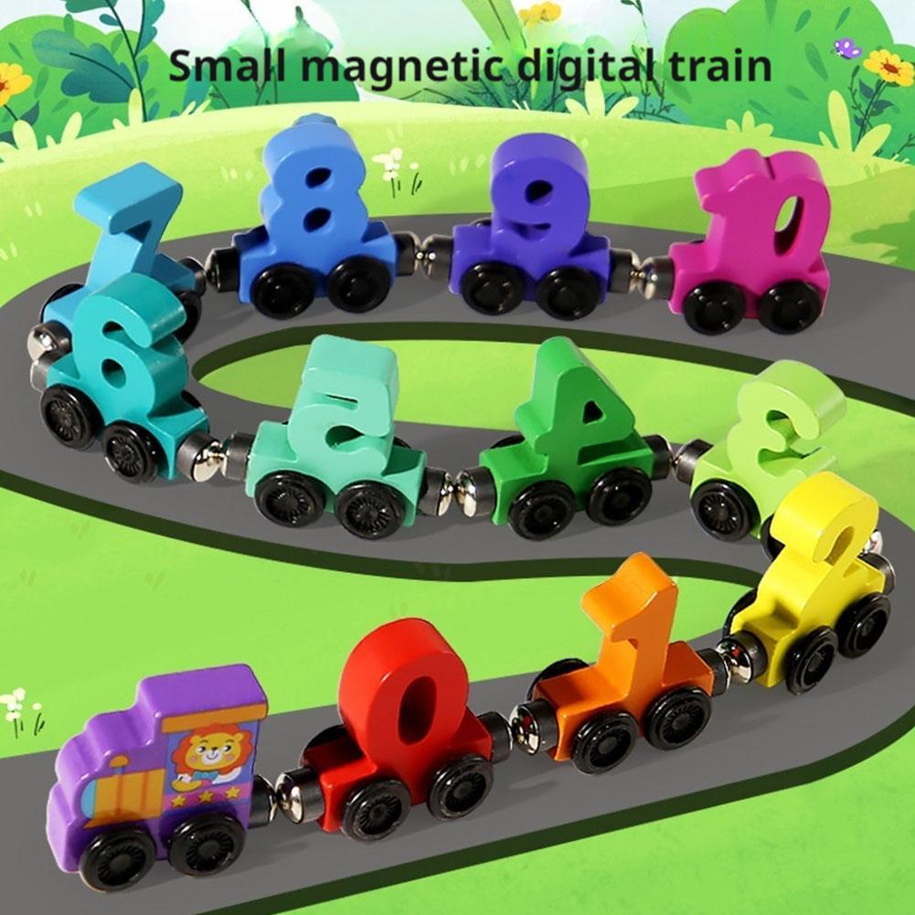 Wooden Magnetic Number Train S - Kids Education Number recension och pris