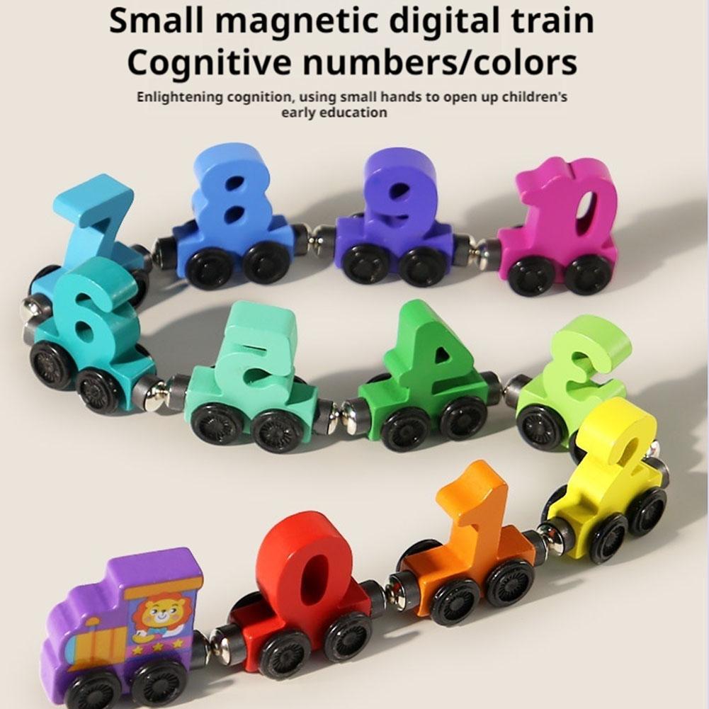 Wooden Magnetic Number Train S - Kids Education Number recension och pris