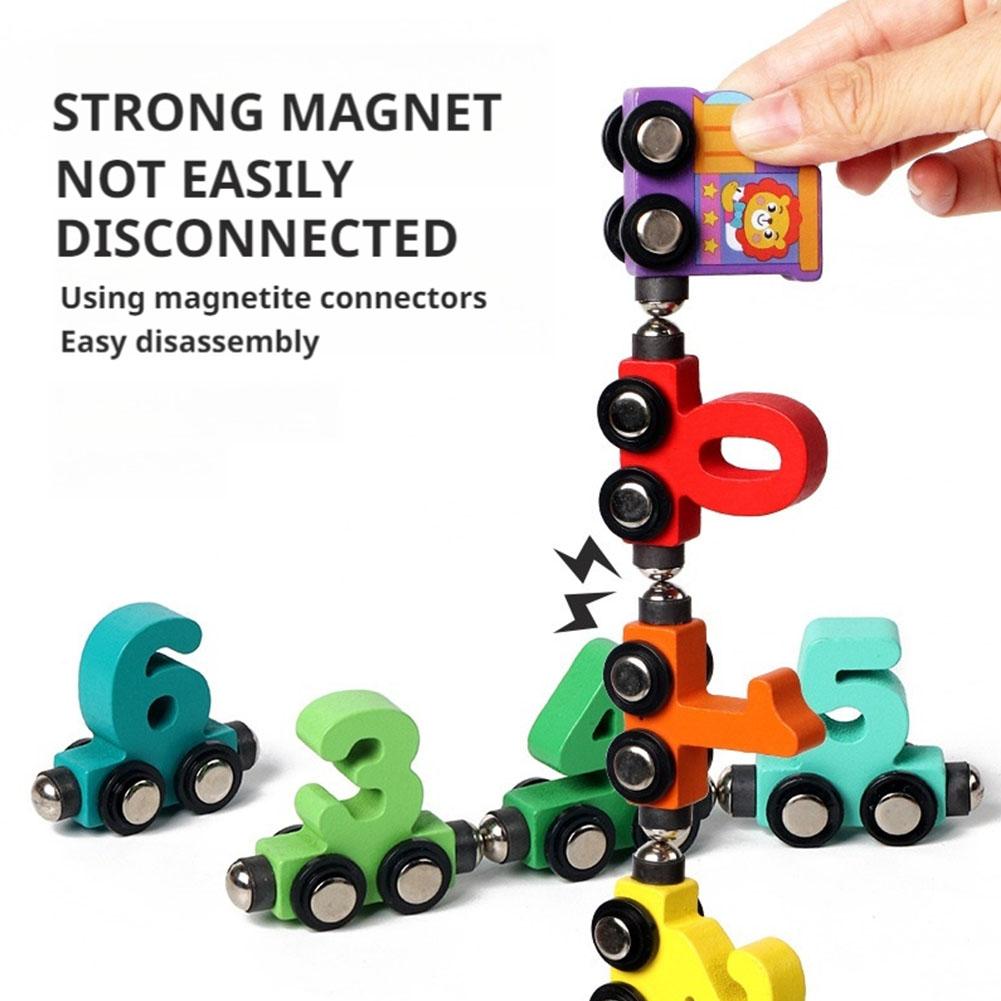 Wooden Magnetic Number Train S - Kids Education Number recension och pris