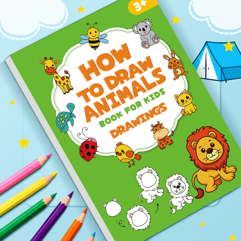 Kids Animal Drawing Book 32 Pa - Kids Education Activities recension och pris
