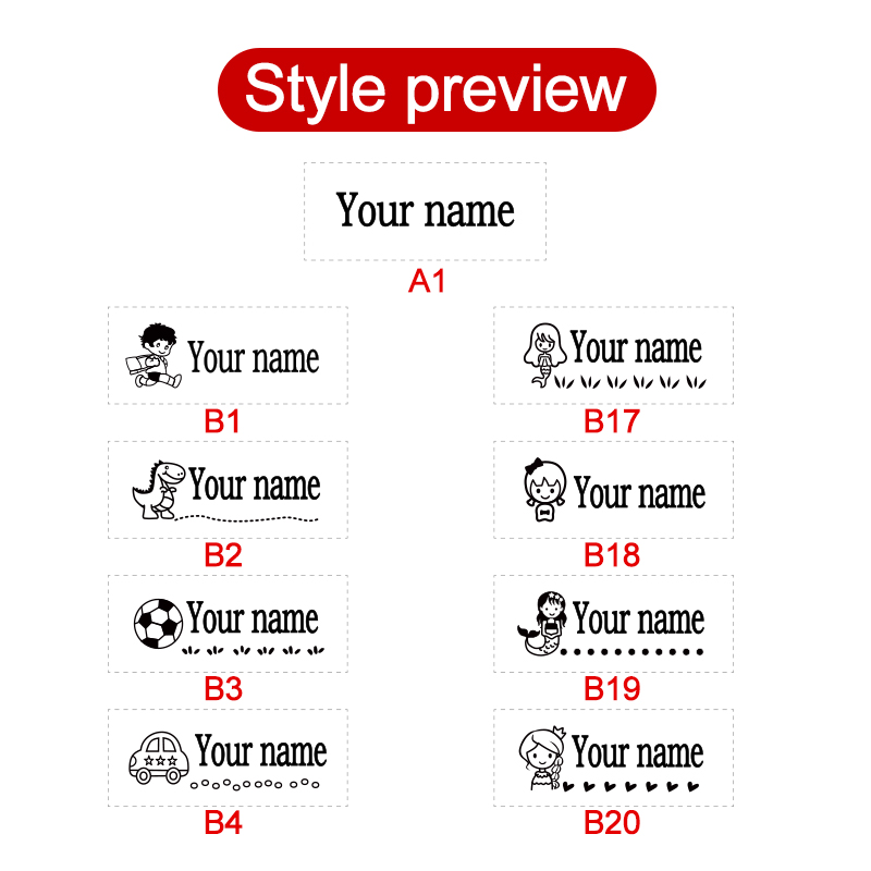 Personalized Kids Name Stamp-C - Kids Education Name recension och pris