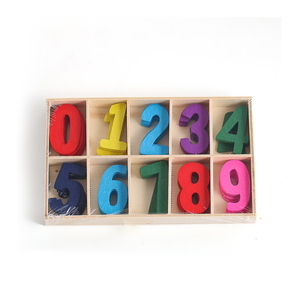 Wood Numbers Unfinished Crafts - Kids Education Name recension och pris