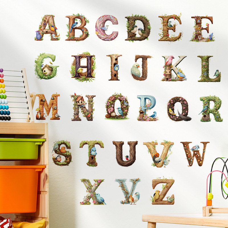 Cute Alphabet Vinyl Wall Decal - Abc Kids Early Education recension och pris