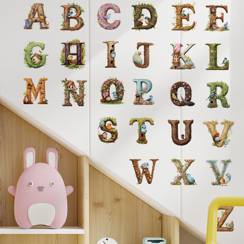 Cute Alphabet Vinyl Wall Decal - Abc Kids Early Education recension och pris