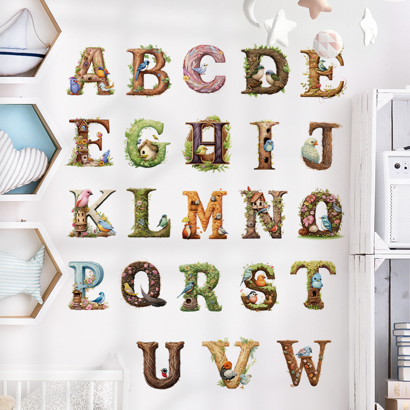 Cute Alphabet Vinyl Wall Decal - Abc Kids Early Education recension och pris