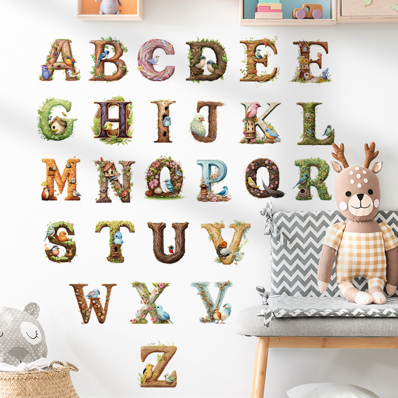 Cute Alphabet Vinyl Wall Decal - Abc Kids Early Education recension och pris