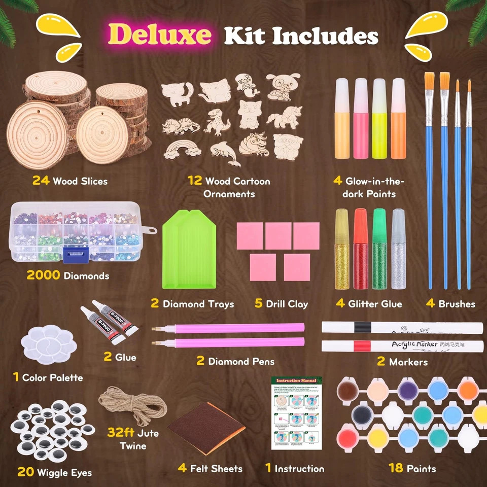 Kids Glow in Dark Wood Paintin - Kids Education Activities recension och pris