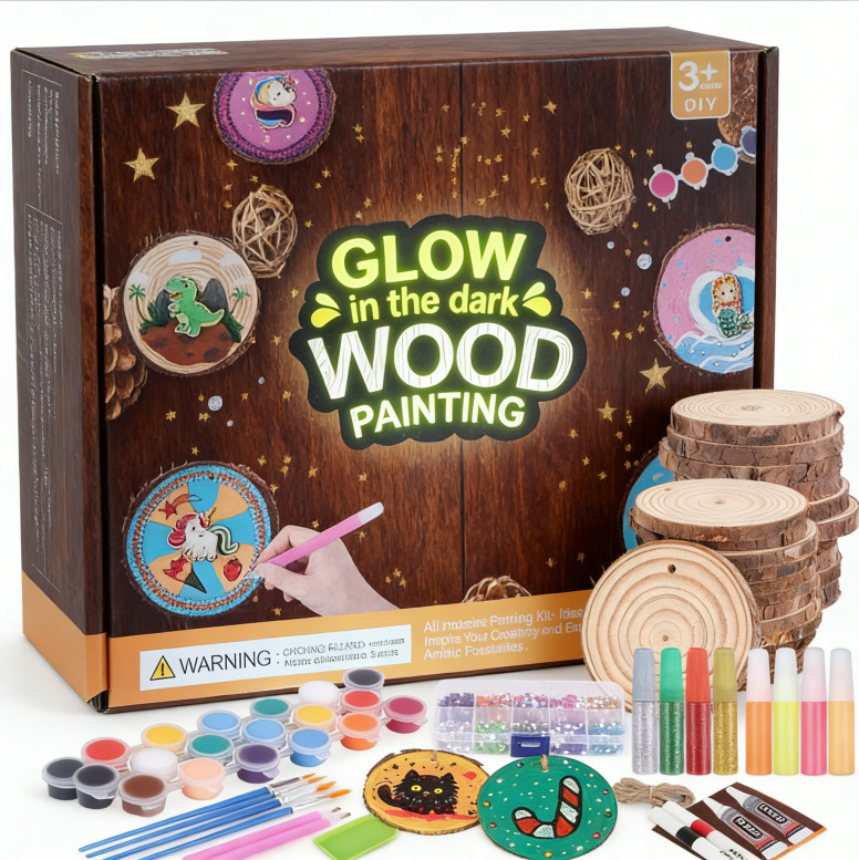 Kids Glow in Dark Wood Paintin - Kids Education Activities recension och pris