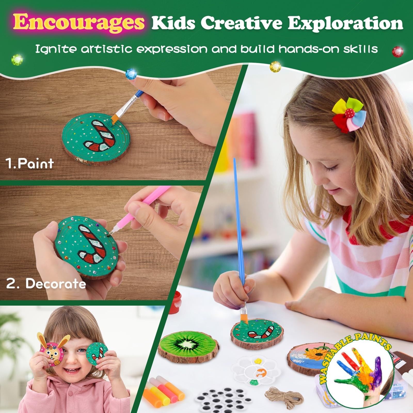 Kids Glow in Dark Wood Paintin - Kids Education Activities recension och pris