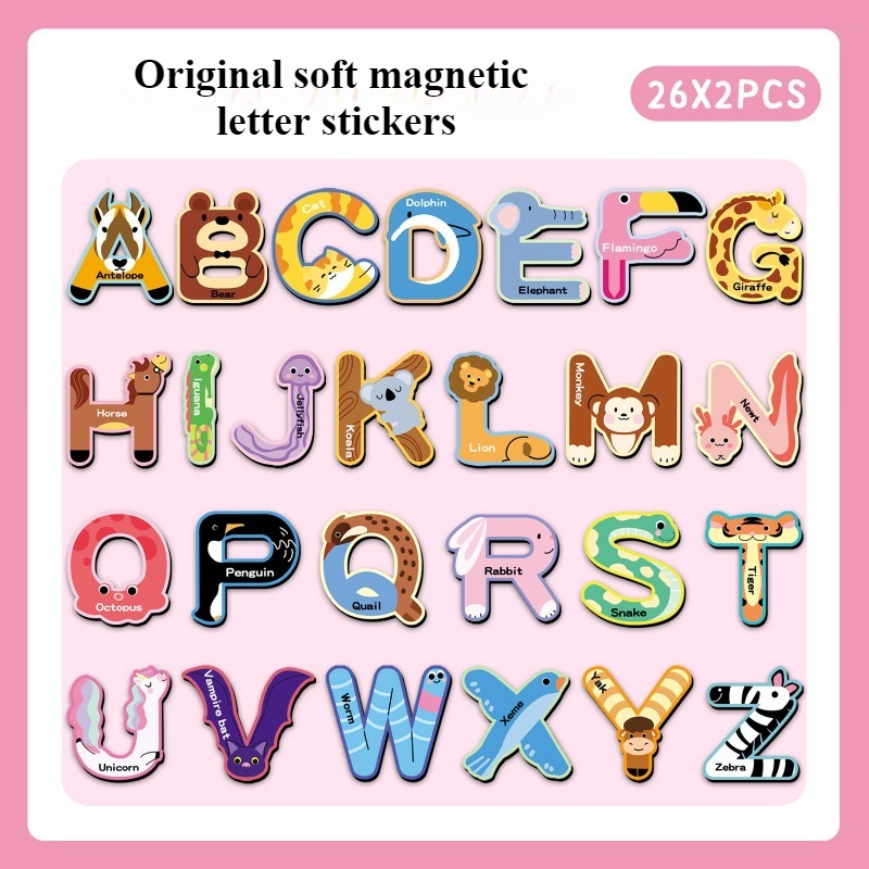 52Pcs Alphabet Magnetic Fridge - Abc Kids Early Education recension och pris