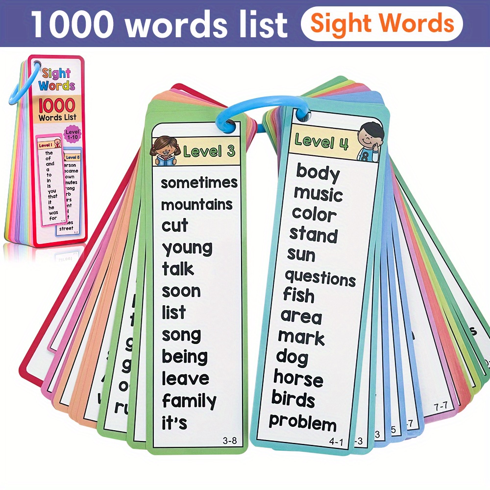 1000 Sight Words Flash Cards f - Kids Education Activities recension och pris