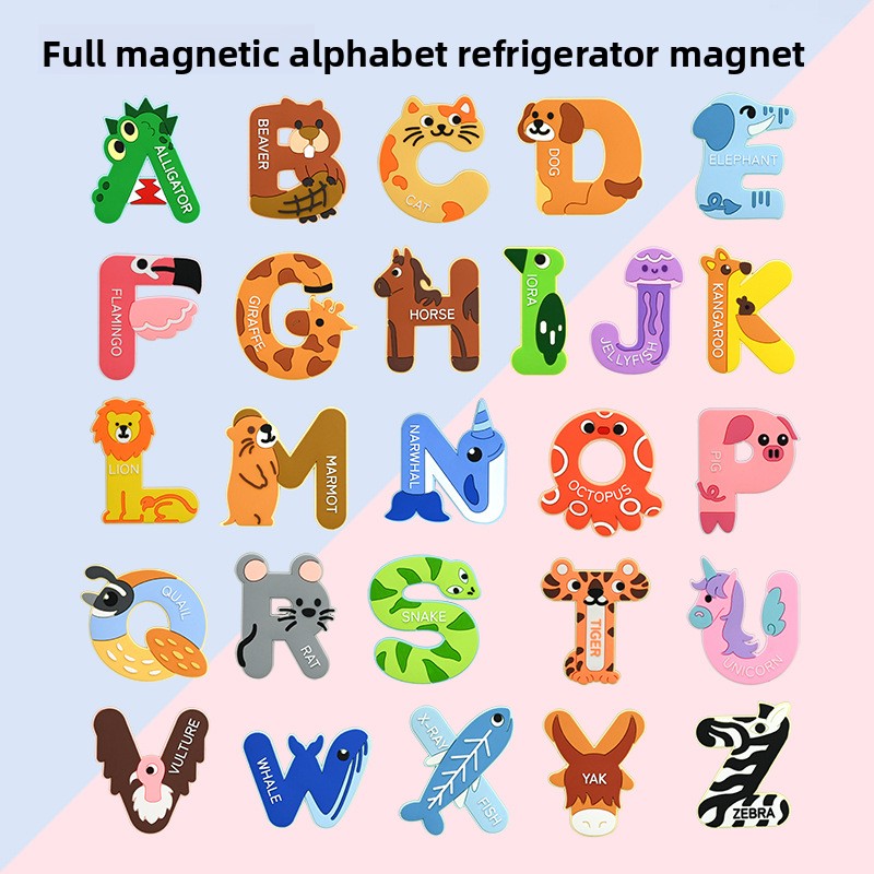Cute Animal Alphabet Fridge Ma - Abc Kids Early Education recension och pris