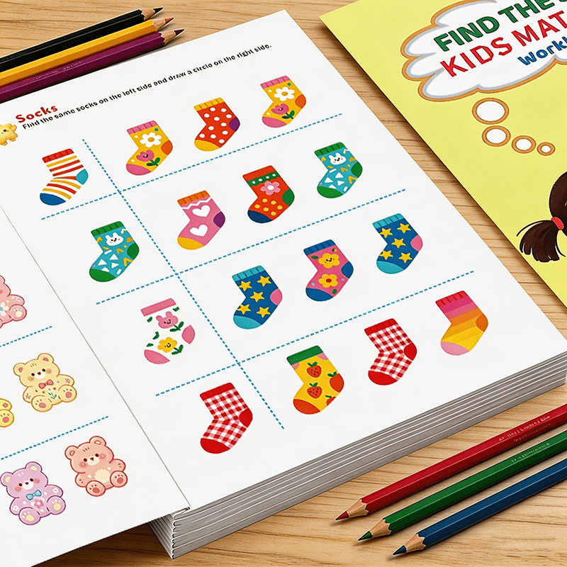 Find The Same Matching Workboo - Kids Education Activities recension och pris
