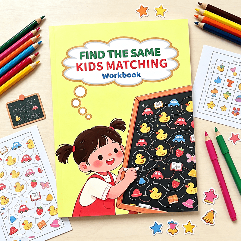 Find The Same Matching Workboo - Kids Education Activities recension och pris