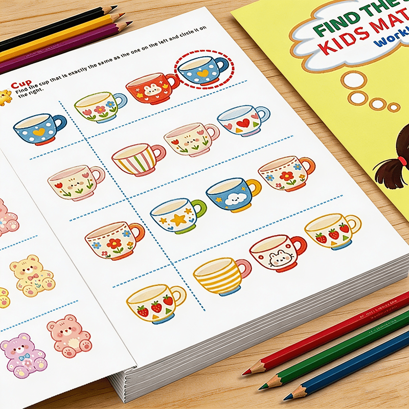 Find The Same Matching Workboo - Kids Education Activities recension och pris